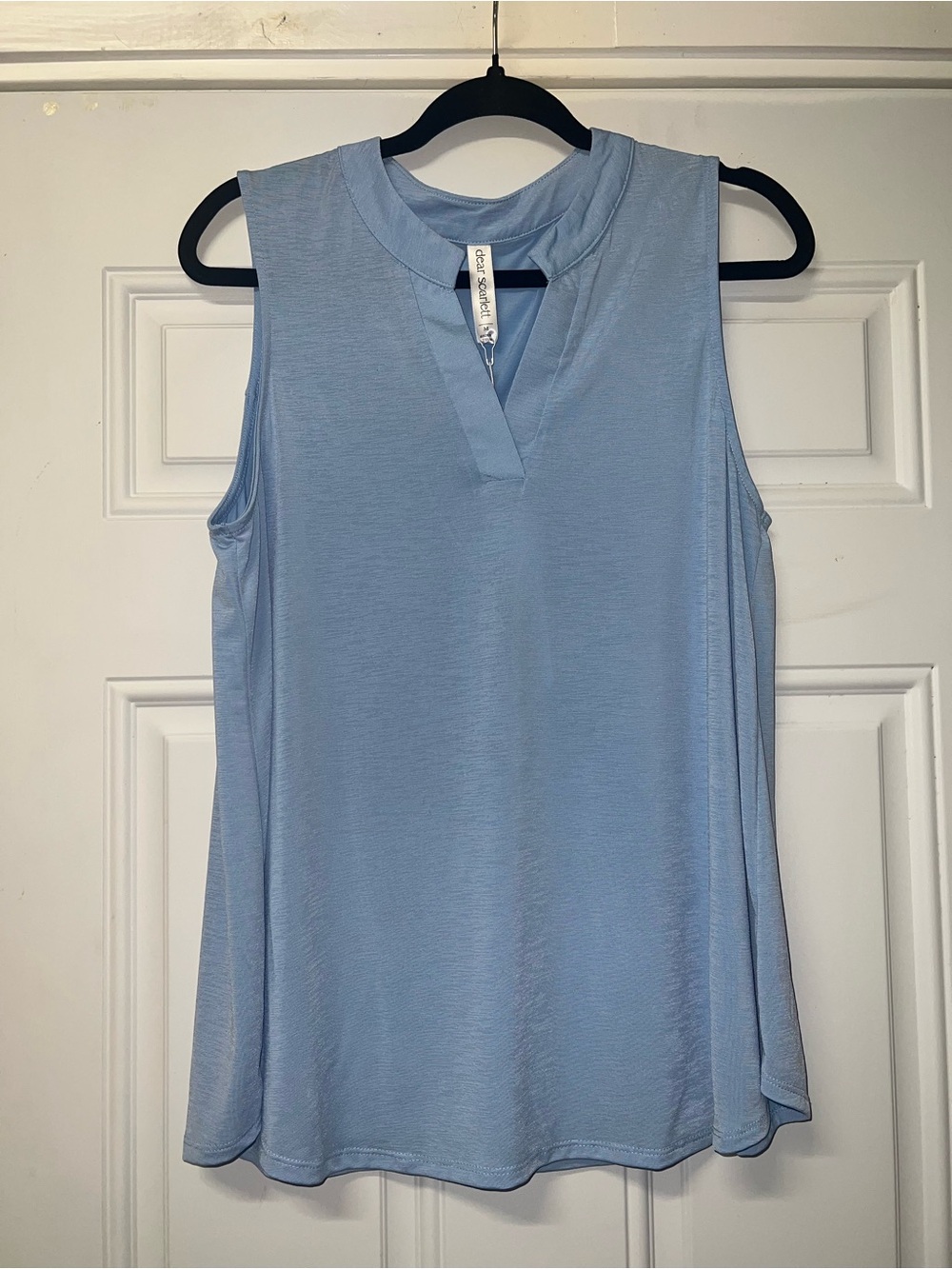 Dear Scarlett Lizzy Tank Sky Blue size Medium